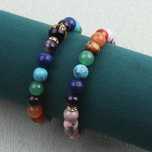 KSQS Chakra Bracelets for Women, Yoga Healing Gemstone Bracelet for Anxiety, Crystal Meditation Energy Balancing Bracelets in Saudi Arabia