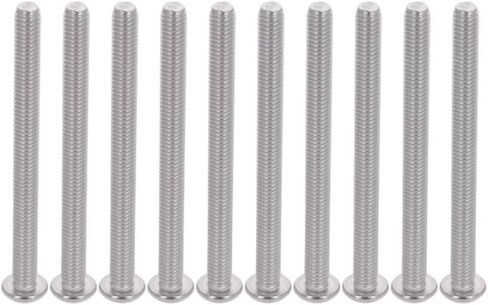 MroMax 100Pcs M3 x 6mm Button Head Socket Cap Screws, 304 Stainless Steel 18-8, Metric Fully Machine Thread, Allen Socket Drive, Replacement Screws for Furniture DIY in Saudi Arabia
