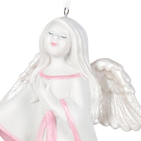 Hallmark Keepsake Christmas Ornament 2023, Strength Within, Pink Ribbon Porcelain Ornament Benefiting Susan G. Komen, Breast Cancer Gift in Saudi Arabia