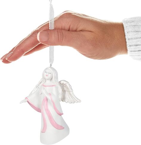 Hallmark Keepsake Christmas Ornament 2023, Strength Within, Pink Ribbon Porcelain Ornament Benefiting Susan G. Komen, Breast Cancer Gift in Saudi Arabia
