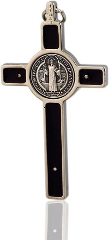 3" St. Benedict Crucifix (Silver-Brown) in Saudi Arabia