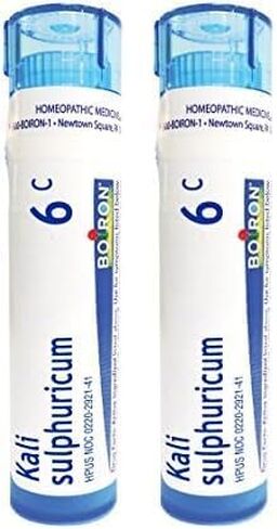 Boiron Kali Sulphuricum 6C، 80 حبة، دواء المعالجة المثلية لنزلات البرد in Saudi Arabia