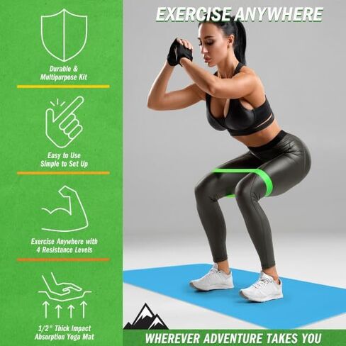 عصابات المقاومة واكمان وحصيرة اليوغا 1/4 بوصة in Kuwait