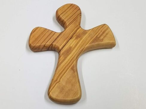 صليب الصلاة من خشب الزيتون: صليب محمول باليد مصنوع ليناسب يدك تمامًا بواسطة Bethlehem Gifts TM (يا رب، معالجك) in Saudi Arabia
