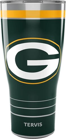 Tervis Traveler NFL Green Bay Packers - كوب سفر معزول ثلاثي الجدران MVP يحافظ على المشروبات باردة وساخنة، 20oz، من الفولاذ المقاوم للصدأ in Saudi Arabia