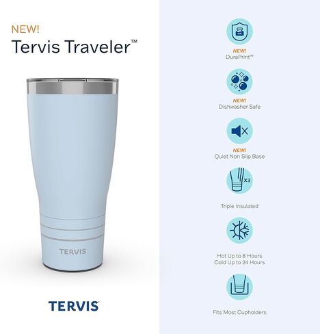 Tervis Traveler NFL Green Bay Packers - كوب سفر معزول ثلاثي الجدران MVP يحافظ على المشروبات باردة وساخنة، 20oz، من الفولاذ المقاوم للصدأ in Saudi Arabia