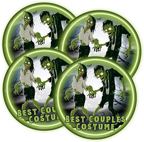 ملصقات جائزة أفضل زي للأزواج، جائزة الملصقات الفائزة بمسابقة حفلة الهالوين، 2.25 بوصة (عبوة من 4 قطع) in Kuwait