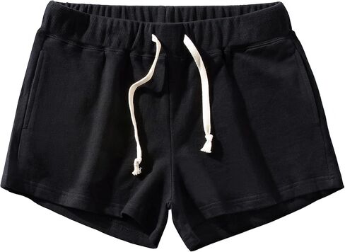 Mens Athletic Workout Shorts 3" Cotton Sweat Shorts with Pockets in Saudi Arabia