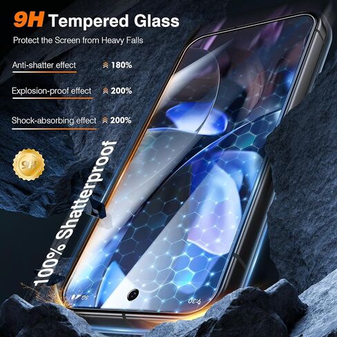 LK [2+2 for 2 Pack Google Pixel 6 Screen Protector with 2 Pack Camera Lens Protector, HD Clarity, 9H Hardness [Tempered Glass] Screen Protector Google Pixel,Touch Sensitive, Case Friendly in Saudi Arabia