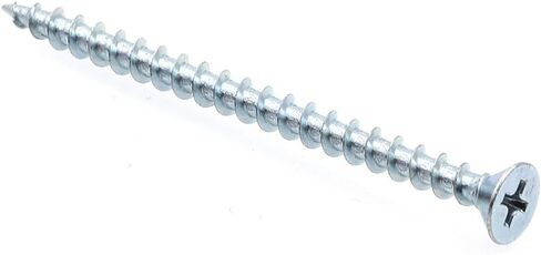 Prime-Line 9016850 Sheet Metal Screw, Self-Tapping, Flat Head Phillips, #8 X 2-1/2 in, Zinc Plated Steel, Pack of 50 in Saudi Arabia