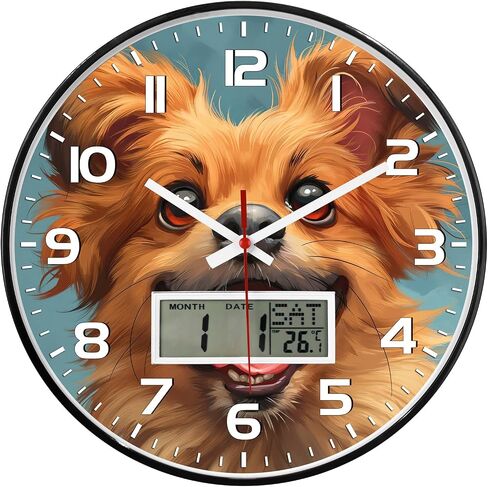 JENLYSTIME 12 Inch 3D Number Modern Wall Clock,Round Bright Colorful Dial,Non Ticking Silent Quartz Battery Operated Wall Clocks,Easy to Read Simple Style Decor Clock for Bedroom,LivingRoom(Pink) in Saudi Arabia