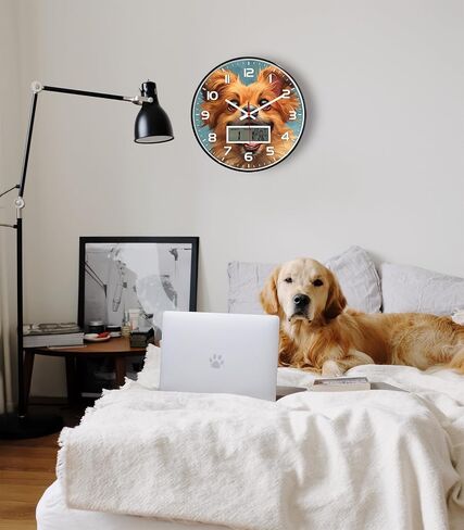 JENLYSTIME 12 Inch 3D Number Modern Wall Clock,Round Bright Colorful Dial,Non Ticking Silent Quartz Battery Operated Wall Clocks,Easy to Read Simple Style Decor Clock for Bedroom,LivingRoom(Pink) in Saudi Arabia