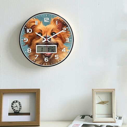 JENLYSTIME 12 Inch 3D Number Modern Wall Clock,Round Bright Colorful Dial,Non Ticking Silent Quartz Battery Operated Wall Clocks,Easy to Read Simple Style Decor Clock for Bedroom,LivingRoom(Pink) in Saudi Arabia