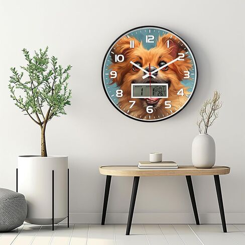 JENLYSTIME 12 Inch 3D Number Modern Wall Clock,Round Bright Colorful Dial,Non Ticking Silent Quartz Battery Operated Wall Clocks,Easy to Read Simple Style Decor Clock for Bedroom,LivingRoom(Pink) in Saudi Arabia