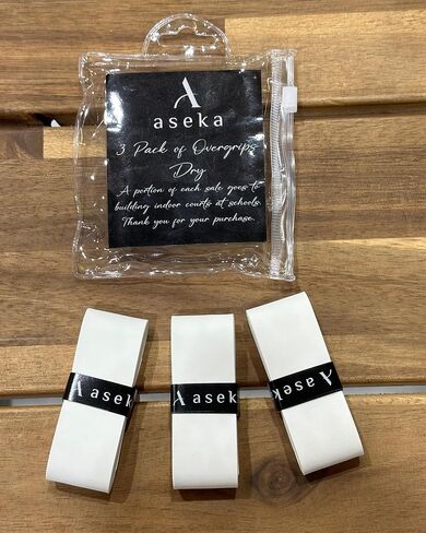 aseka Overgrip مبتذل أو جاف لكرة البيسبول والتنس وكرة الريشة. يذهب جزء من العائدات إلى بناء ملاعب كرة البيسبول الداخلية في المدارس. in Saudi Arabia