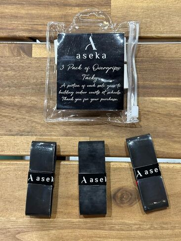 aseka Overgrip مبتذل أو جاف لكرة البيسبول والتنس وكرة الريشة. يذهب جزء من العائدات إلى بناء ملاعب كرة البيسبول الداخلية في المدارس. in Saudi Arabia
