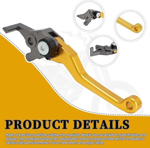 Dirt Bike Clutch Brake Levers,CNC Billet Pivot Handle Levers for YZ85 2015-2023/YZ65 2018-2023 - Black in Saudi Arabia