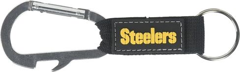 سلسلة مفاتيح NFL Carabineer وفتاحة زجاجات - حزام من النايلون مع شعار PVC in Saudi Arabia