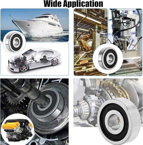 TOP-VIGOR 1Pcs 6810-2RS Deep Groove Ball Bearings, Z2 50mm x 65mm x 7mm Double Sealed Industrial Bearings, Chrome Steel Skateboard Bearings for Electrical Instrument Equipment in Saudi Arabia