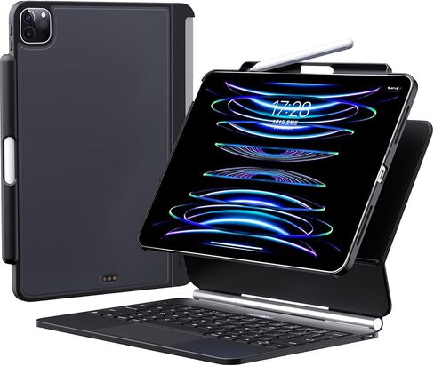Case for Magic Keyboard iPad Pro 11 and iPad Air4/Air5 10.9 with Pencil Holder, Premium Magic Keyboard Compatible Case for iPad Air 10.9 2022/2020 and iPad Pro 11 2022/2021/2020/2018 -White in Saudi Arabia