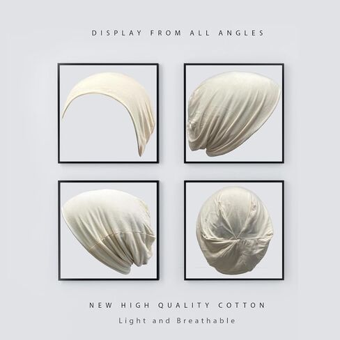 JarseHera Cotton Slouchy Beanie for Men Women Chemo Headwear Soft Sleep Caps Skull Cap Hats in Kuwait