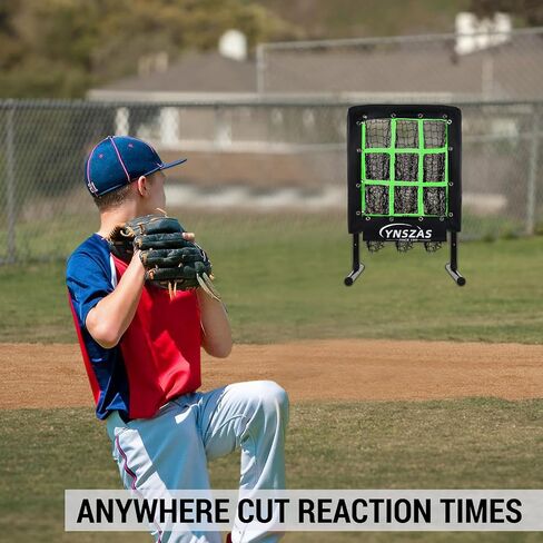 𝑵𝑬𝑾 Baseball Pitching Net with 9 Target Throw Hole Pockets, Professional Height Adjustable Strike Zone for Pitch & Hitting Practice Equipment, Portable Pitcher Training Net for Baseball Gear in Saudi Arabia
