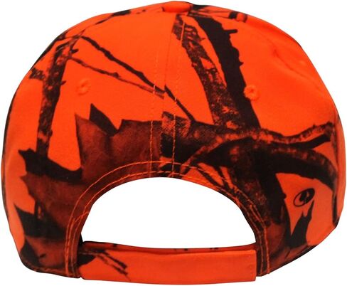 قبعة بشعار Mossy Oak Blaze Orange ثلاثية الأبعاد للصيد بشعار مموه، منقار منحني قليلاً، تاج متوسط ​​الارتفاع، منظم، OSFM للبالغين in Kuwait