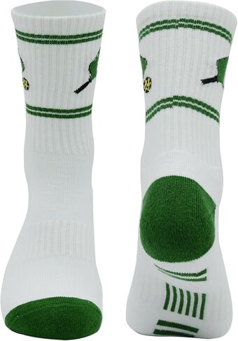 جوارب Pickleball للرجال والنساء، جورب رياضي عالي الأداء لمنتصف الساق، هدايا لمحبي كرة البيسبول مقاس واحد 7-13 in Kuwait