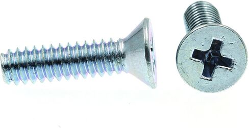 براغي آلة Prime-Line 9001289، رأس مسطح، محرك فيليبس، #10-24 × 3/4 بوصة، مطلي بالزنك (75 حزمة) in Saudi Arabia