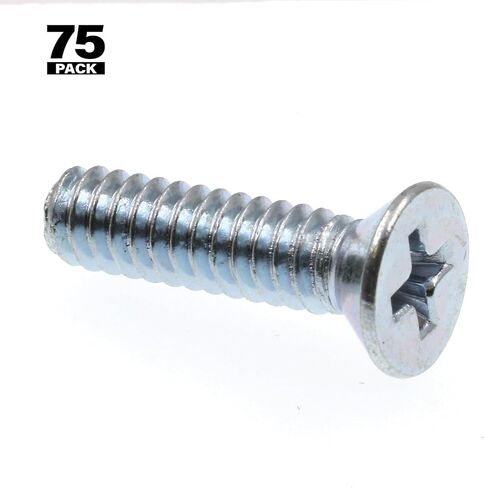 براغي آلة Prime-Line 9001289، رأس مسطح، محرك فيليبس، #10-24 × 3/4 بوصة، مطلي بالزنك (75 حزمة) in Saudi Arabia