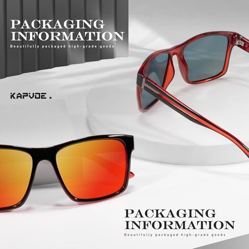KAPVOE Polarized Sunglasses Men Women UV400 Protection Sport Glasses Driving Fishing Cycling Beach Golf Running Baseball in Kuwait
