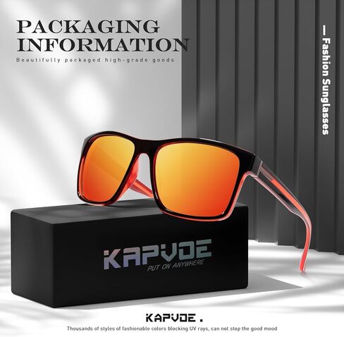 KAPVOE Polarized Sunglasses Men Women UV400 Protection Sport Glasses Driving Fishing Cycling Beach Golf Running Baseball in Kuwait