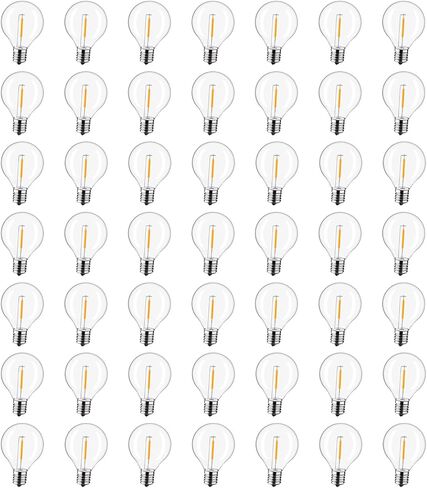 25 حزمة من مصابيح الإضاءة البديلة C7 LED، مصابيح LED مقاومة للكسر لشموع النوافذ والثريات، قاعدة لولبية E12، 0.6 وات يعادل 7 وات لمبات متوهجة، أبيض دافئ 2200 ك in Saudi Arabia