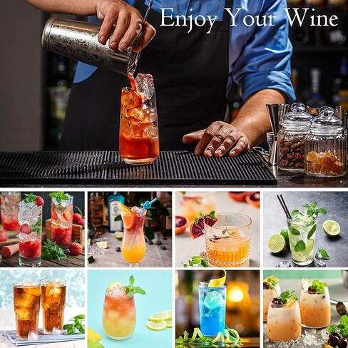 Cocktail Shaker Set Bartender Kit,23 PCS Bar Tool Set with Acrylic Stand, Professional Bar Tools for Drink Mixing, Home, Bar, Party (Include 4 Whiskey Stones) in Kuwait