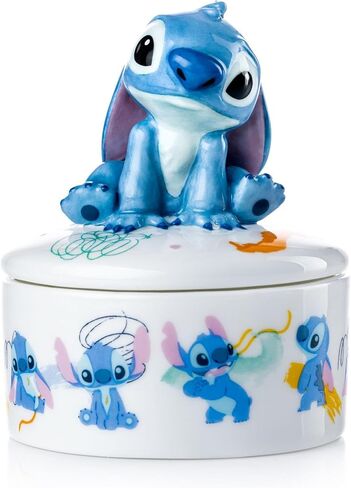 Disney Stitch Mini Treasure Trinket Jewelry Box, 3.5 Inches Tall, Multicolor, MUPRTB25701 in Saudi Arabia
