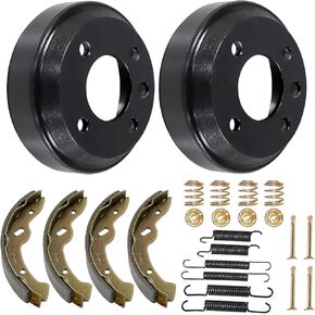 Golf Cart Brake Drum/Hub&Brake Shoes Spring Kit Fit for Yamaha Golf Carts G9 (1993-up), G14, G16, G19, G20, G21, G22 G&E Models, OEM JU0-G6521-00-00, JN6-F5331-01-00
