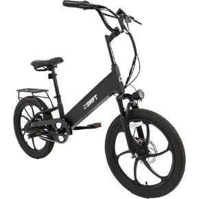 SWFT R.X Electric Lightweight Bike for Adults- 25 Miles Max Range, 20mph Max Speed, 20" Tires, 3 Level Pedal Assist, LED-Display, EBike Black
