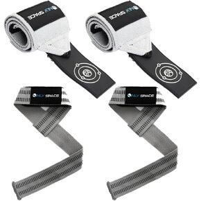 ONLY SPACE Heavy Duty Wrist Wraps and Lifting Straps - Space Inspired Design Wrist Wraps for Weightlifting, Weightlifting Straps - Ideal Lifting Straps Gym, Durable Wrist Straps