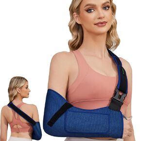 Arm Sling Shoulder Injury Immobilizer for Men&Women,Medical Sling with Shoulder Pad for Rotator Cuff Injury,Support Brace for Arm,Wrist, Elbow,Clavicle Fracture Post-Surgery(Medium)