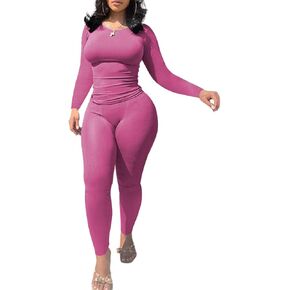 Nimsruc Two Piece Outfits For Women Casual Jogging Suits Long Sleeve Tracksuits