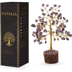 Seven Chakra Tree - Chakra Tree of Life - Crystal Tree for Positive Energy - Gemstone Tree - Chakra Money Tree - Mini Naturals Trees - Crystal Trees As Home Decor