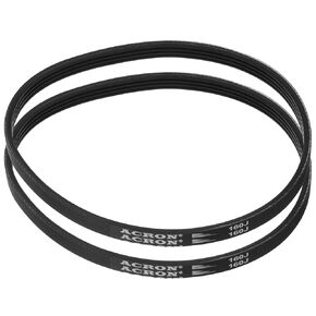 uxcell 2pcs 160J4 Poly V Belt, 4 Ribs PJ V-Ribbed Belt 16" L x 0.37" W x 0.14" T, EPDM Poly V Belt, Multi Wedge Micro V Serpentine Belt