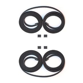 3D Printer Accessories 2Pcs BmabuLab X1 X1C P1P P1S X Y Axis 2GT Open Timing Belt: Length 1442 mm/ 56.77 inchs, Rubber Fiberglass