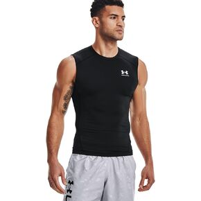 Under Armour Big & Tall HeatGear Armour Comp Sleeveless Black/White 4XT