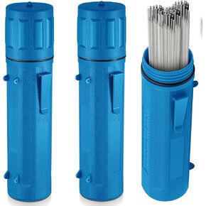 Zonon 2 Pcs Welding Rod Storage Tube 14 Inch Stick Welding Electrode Storage Tube Airproof Welding Rod Holder Waterproof Welding Rod Container for Welding Rod Canister(Red)