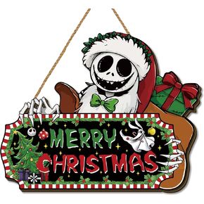 Christmas Decorations Hanging Sign Christmas Nightmare Before Wooden Door Sign New Year Winter Xmas Decor Christmas Decorations for Home Party