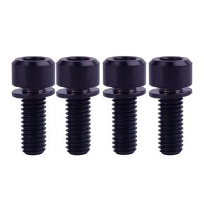 Titanium Bolt M6x16 18 20mm Allen Hex Pillar Head for Bicycle Screw Pack of 4 (Ranibow, M6x18mm)