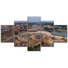 Skipvelo Neyland Sports Stadium Arena Knoxville tn tennessees and Pictures Wall Art Canvas Prints Pictures Paintings Artwork Home Decor Stretched and Framed - 5 Pieces