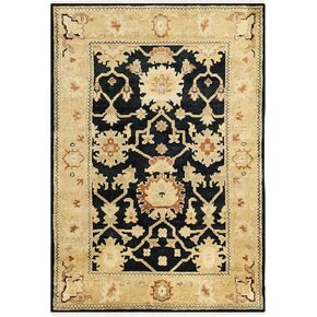 SAFAVIEH Oushak Collection Runner Rug - 3' x 10', Dark Green & Brown, Hand-Knotted Traditional Oriental Wool, Ideal for High Traffic Areas in Living Room, Bedroom (OSH115C)