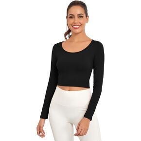 قمصان نسائية قصيرة الأكمام ورقبة واسعة وخفيفة الوزن للتمرين ومناسبة للخروج في صالة الألعاب الرياضية واليوجا in Kuwait